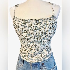 BNWT Abercrombie floral cami crop top